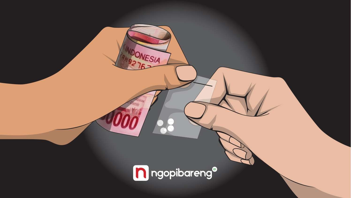 Ilustrasi pil ekstasi. Ada Kasat Narkoba yang malah menjadi kurir ekstasi. (Ilustrasi: Fa-Vidhi/Ngopibareng.id)