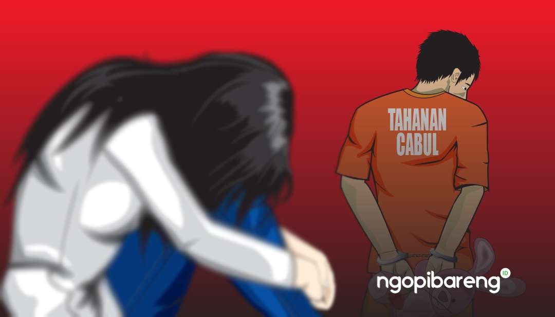Ilustrasi santriwati jadi korban perkosaan seorang pengasuh pondok pesantren di Lampung Timur. (Grafis: Fa Vidhi/Ngopibareng.id)