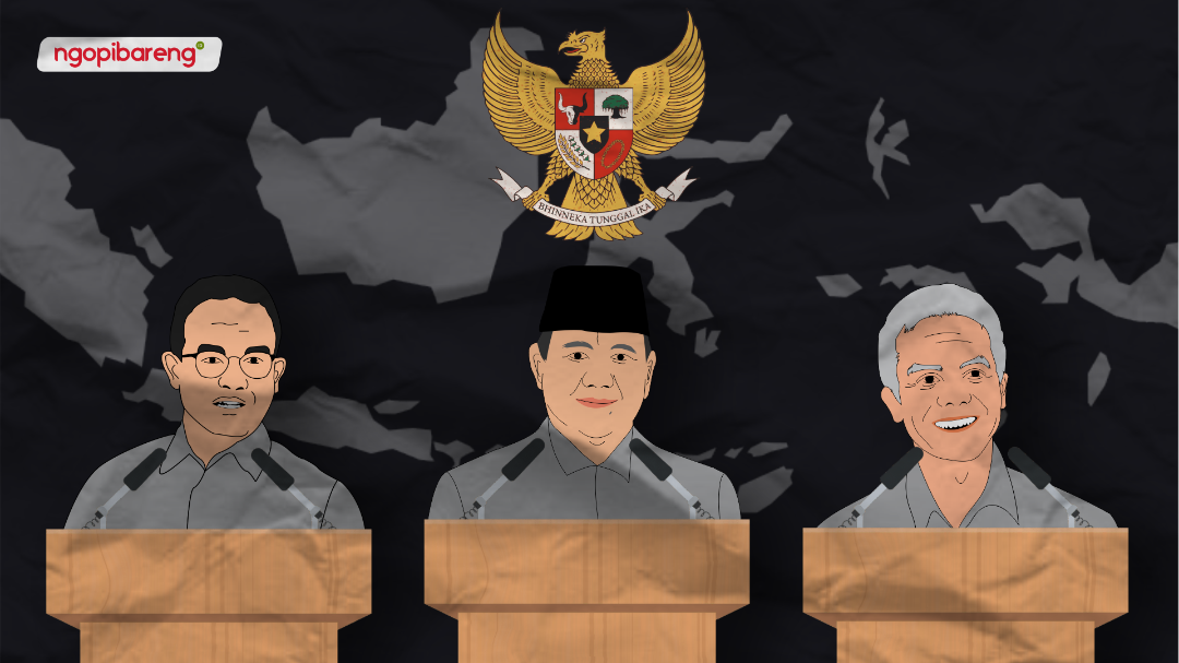 ilustrasi Pilpres 2024. (Ngopibareng.id)