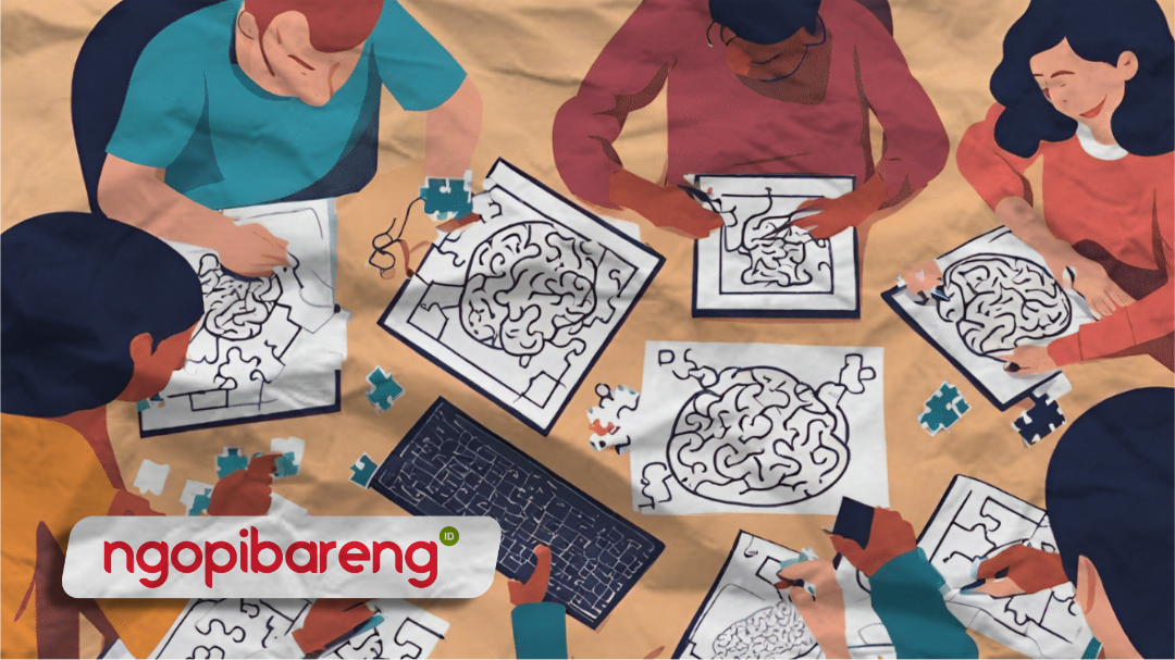 Peringatan Hari Kesadaran Kesehatan Mental Anak setiap Kamis pekan pertama di bulan Mei, jatuh tanggal 9. (Ilustrasi: Chandra Tri Antomo/Ngopibareng.id)