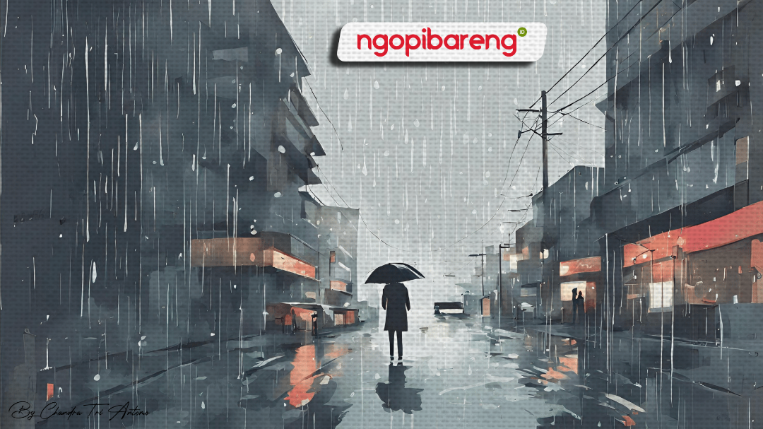 Prakiraan cuaca hujan hingga berawan di Surabaya dan sekitarnya, Minggu 18 Februari 2024. (Ilustrasi: Chandra Tri Antomo/Ngopibareng.id)