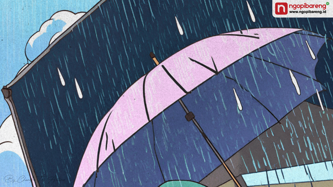 Badan Meteorologi, Klimatologi dan Geofisika (BMKG) Juanda memprakirakan cuaca di Jawa Timur didominasi hujan pada Rabu 19 Februari 2025.  (Ilustrasi: Ngopibareng.id)