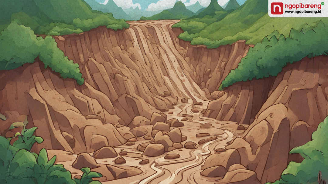 Petugas gabungan terus melakukan pencarian korban tanah longsor di Dusun Sukorejo, Desa Bumirejo, Kecamatan Kesamben, Blitar. (Ilustrasi: Ngopibareng.id)