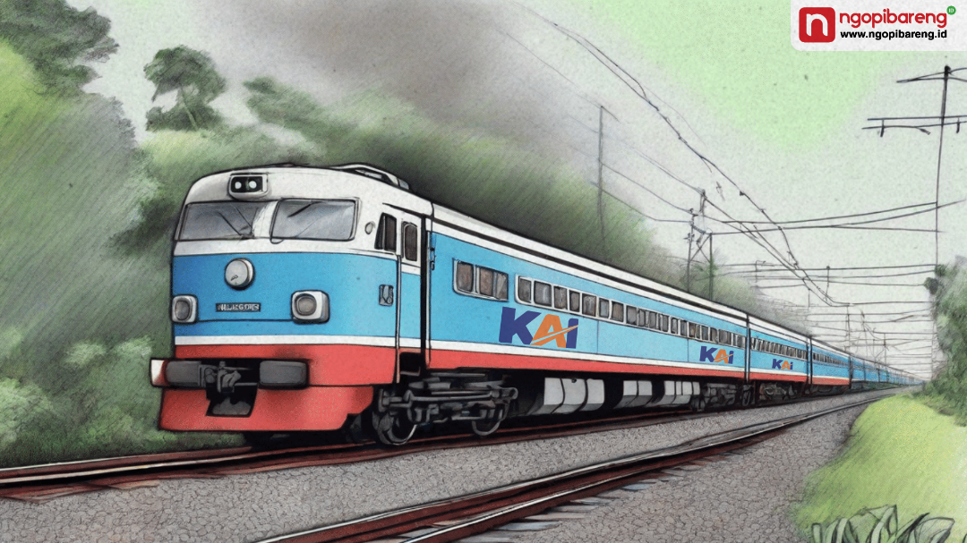 Banjir di sejumlah wilayah di Semarang pada Selasa 21 Januari 2025 lalu berdampak pada perjalanan kereta api yang melewati Stasiun Kota Malang. (Ilustrasi: Ngopibareng.id)