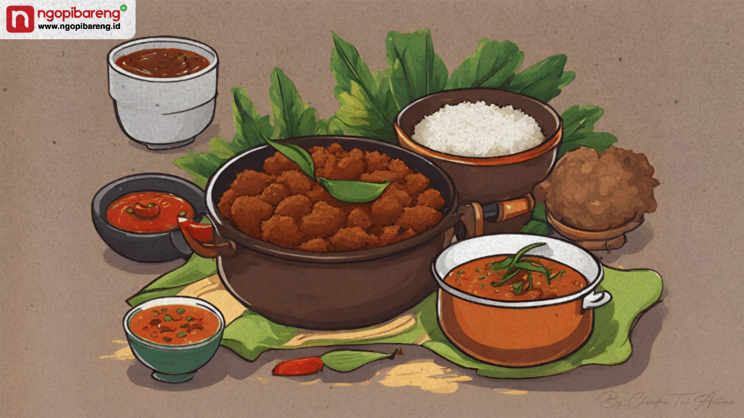 Makanan berlemak dan berkalori tinggi yang gemar dikonsumsi masyarakat pada masa perayaan Idulfitri. (Ilustrasi: Ngopibareng.id)