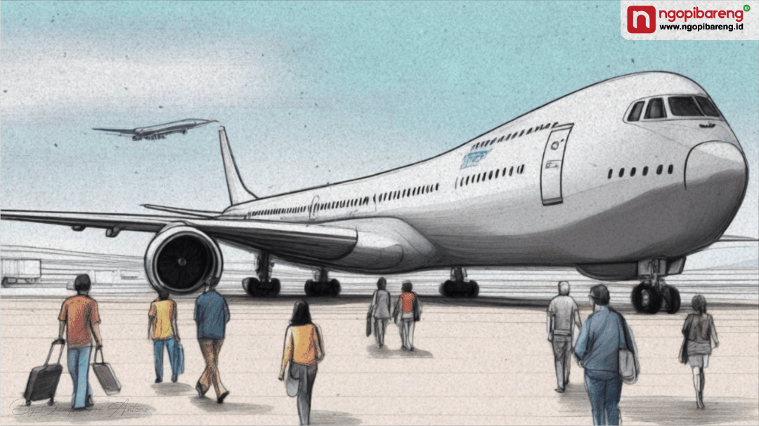 Pesawat Singapore Airlines (SIA) mengalami turbulensi setelah terbang dari Bandara Heathrow di London, Senin 20 Mei 2024, pukul 22.38. (Ilustrasi: Ngopibareng.id)