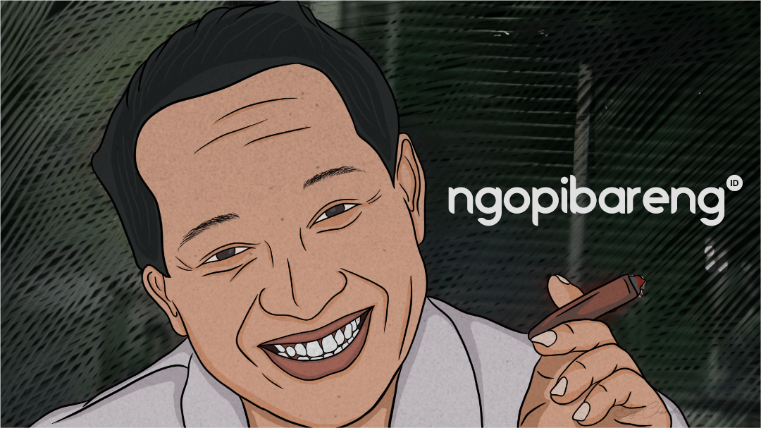 Presiden ke-2 RI H.M Soeharto diusulkan namanya oleh DPD Golkar Jawa Timur. (Ilustrasi: Chandra Tri/Ngopibareng.id)