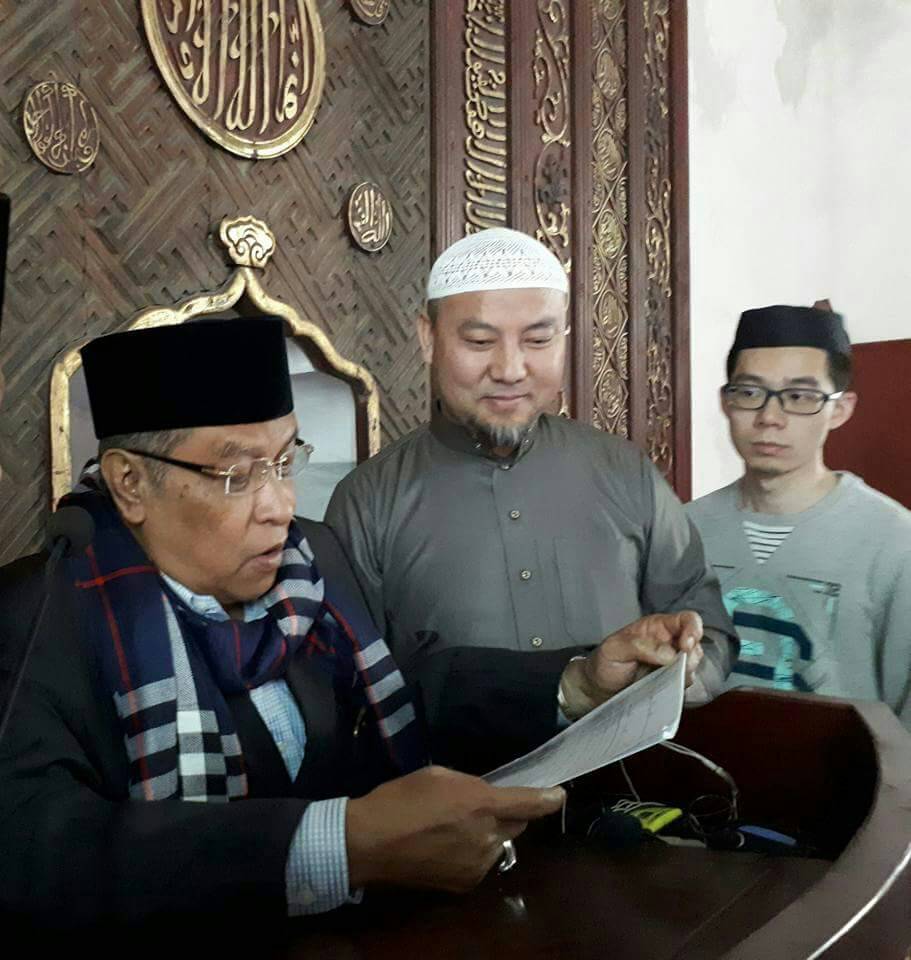 DAKWAH: KH Said Aqil Siraj bersama Imam Masjid Phoenix Syaikh Maksum di Hangzhou.