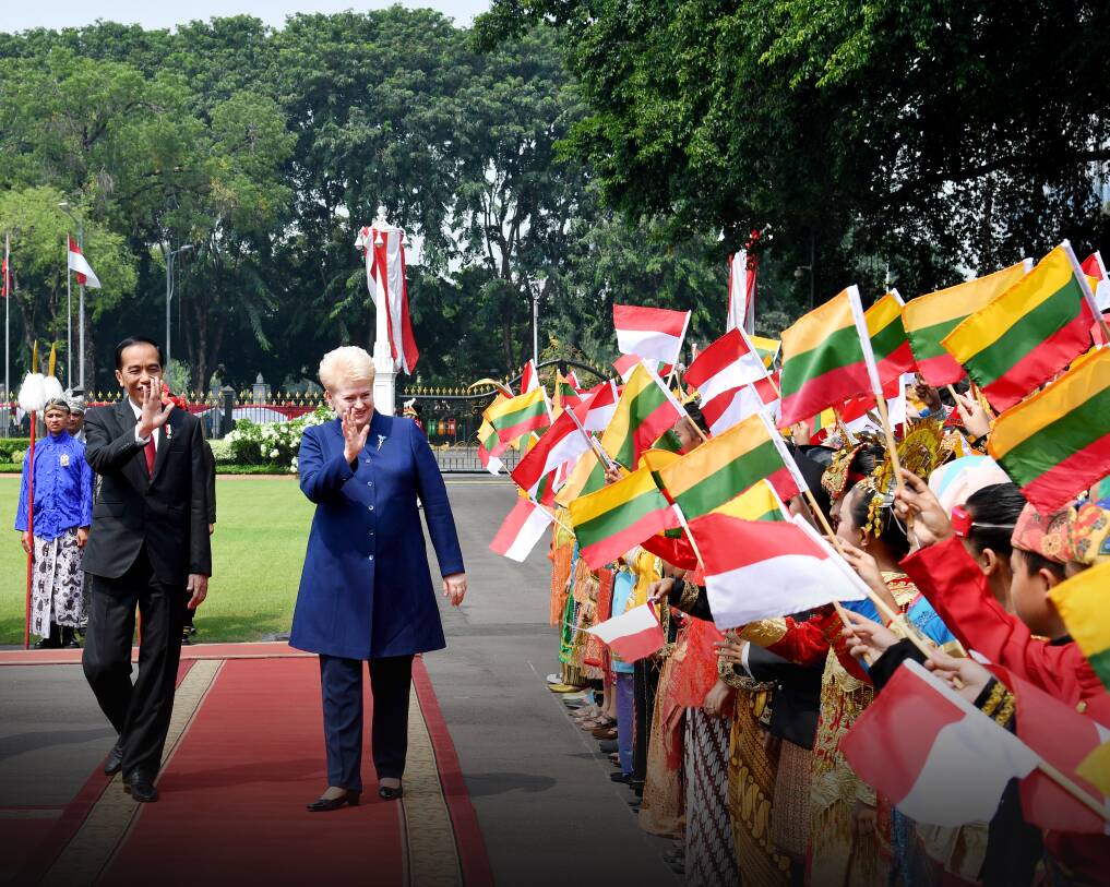 Presiden Dalia Grybauskaitė sangat mengapresiasi sambutan hangat yang diberikan pemerintah dan rakyat Indonesia, pada Rabu (17/5). (Foto: Biro Pers Setpres)