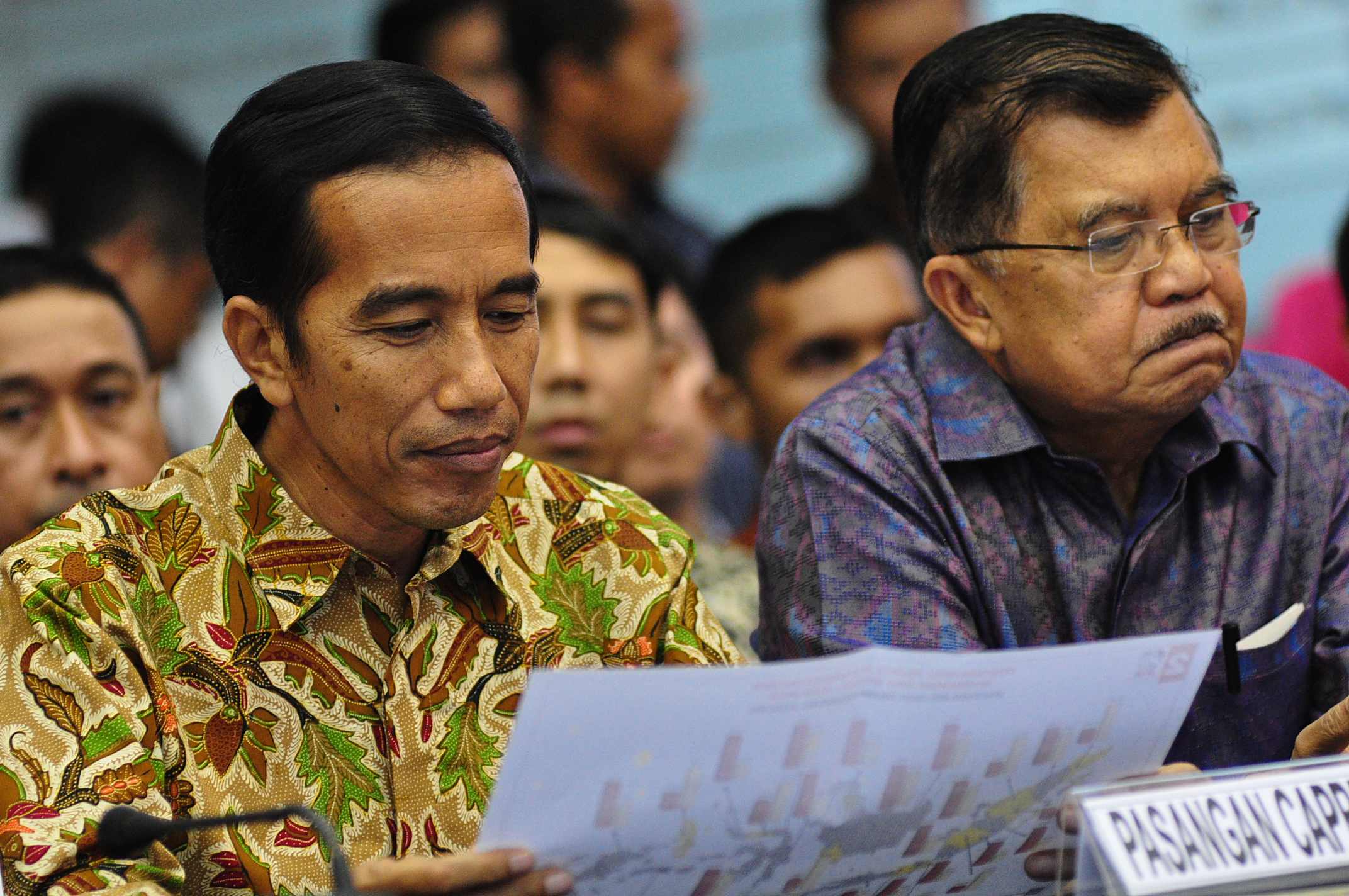 Presiden Joko Widodo dan Wakil Presiden Jusuf Kalla.