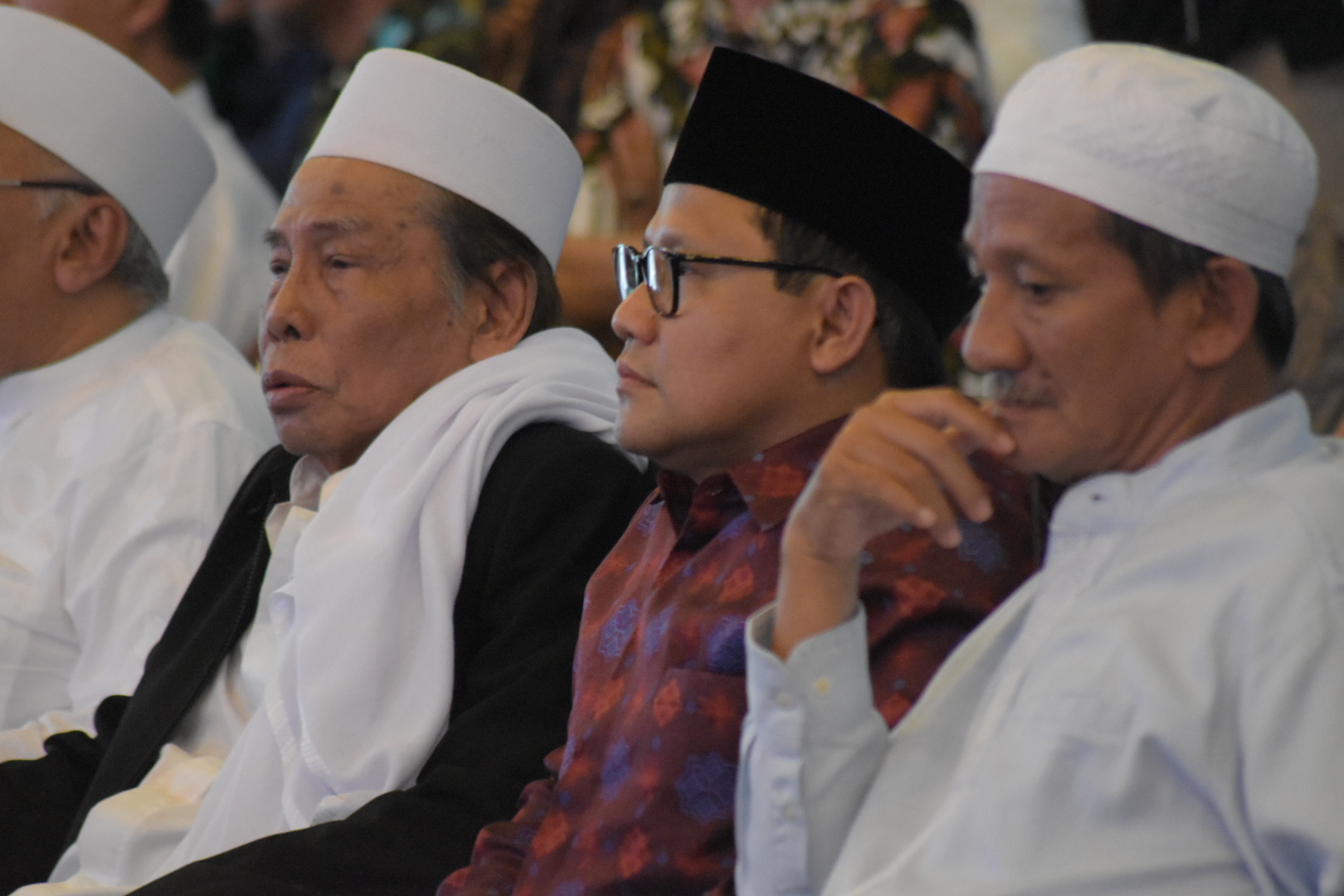 Gus Ali dan Cak Imin saat di Musyawarah Kubro yang bertempat di Pondok Pesantren Progesif Bumi Sholawat, Sidoarjo, Kamis (25/5). (foto/ngopibareng.id)