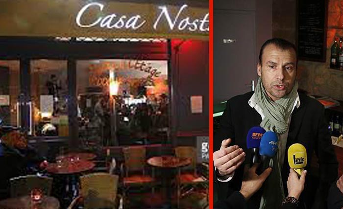 Dimitri Mohamadi (kanan) dan restonya, Casa Nostra.