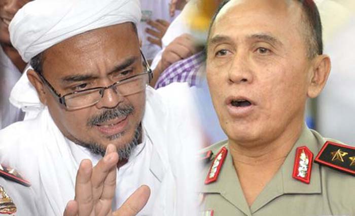 Habib Rizieq Syihab dan Kapolda Metro Jaya Inspektur Jenderal Polisi M. Iriawan. (foto: dokumentasi)