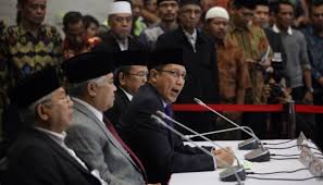 Menteri Agama Lukman Hakim Syaifuddin saat memimpin Sidang isbat.