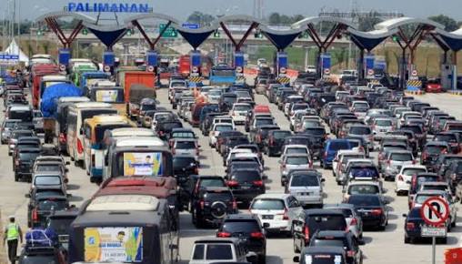 Gerbang Tol Cipali, Cirebon, Jabar.