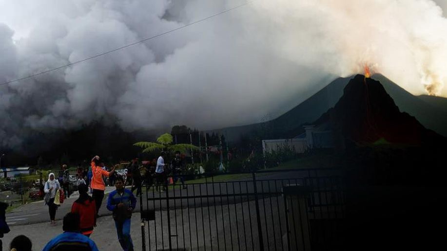 Situasi paska letusan kawah Sileri Gunung Dieng yang mengalami Erupsi, pada Minggu (2/7). (Foto: Istimewa)