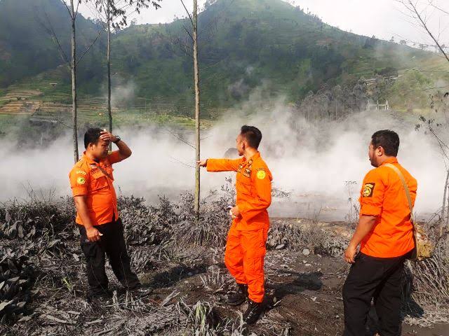 Kondisi Kawah Sileri Dieng paska letusan, Minggu (2/7) siang tadi. (Foto: Istimewa) 