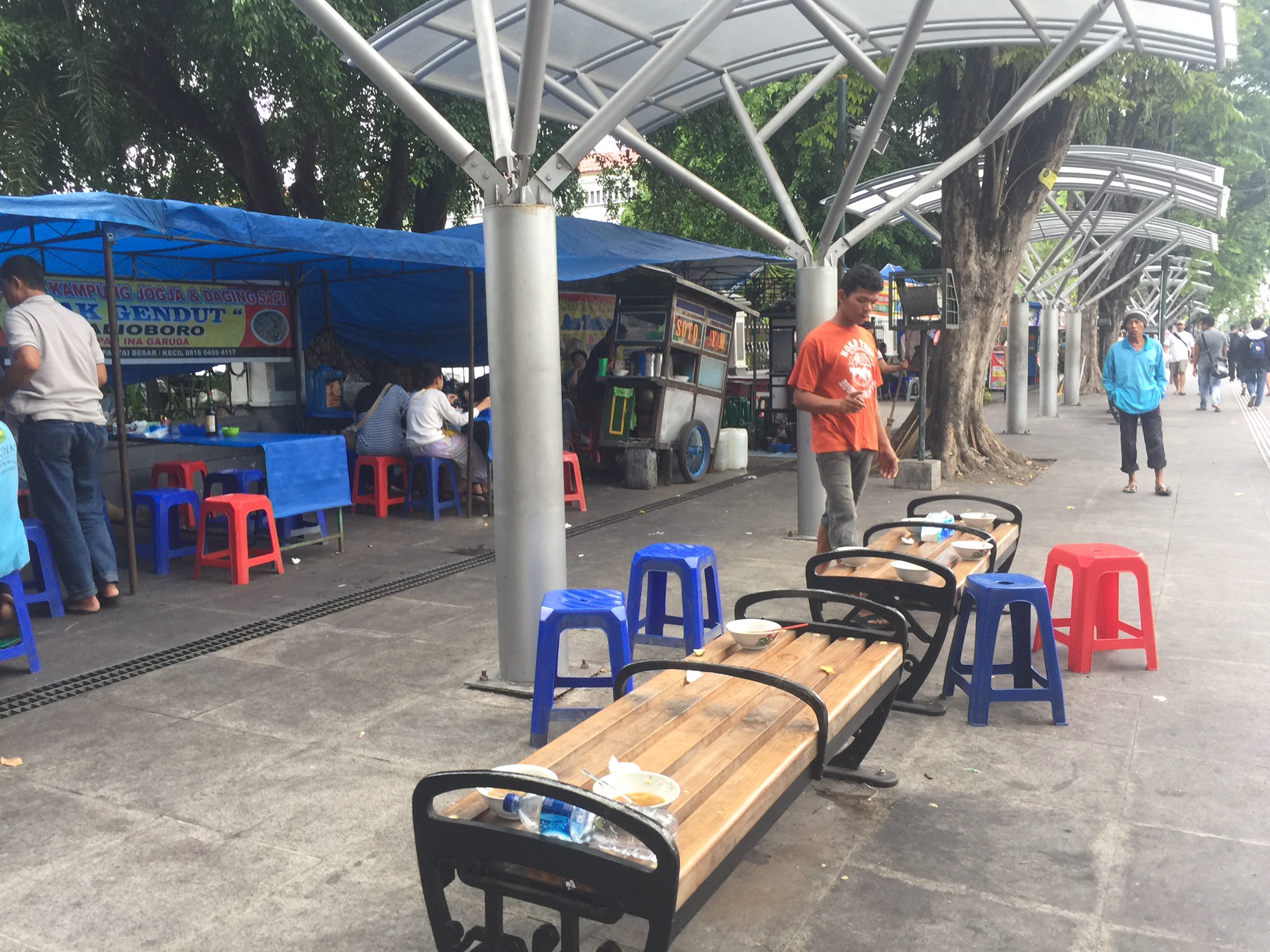 CITY WALK: Salah satu bagian pedestrian Malioboro Jogja usai dibangun dengan dana lebih Rp 23 Miliar.