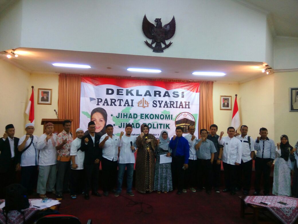 Deklarasi Partai Syariah di Gedung Juang 45, Jakarta, Senin (!7/7). (Foto: Istimewa)