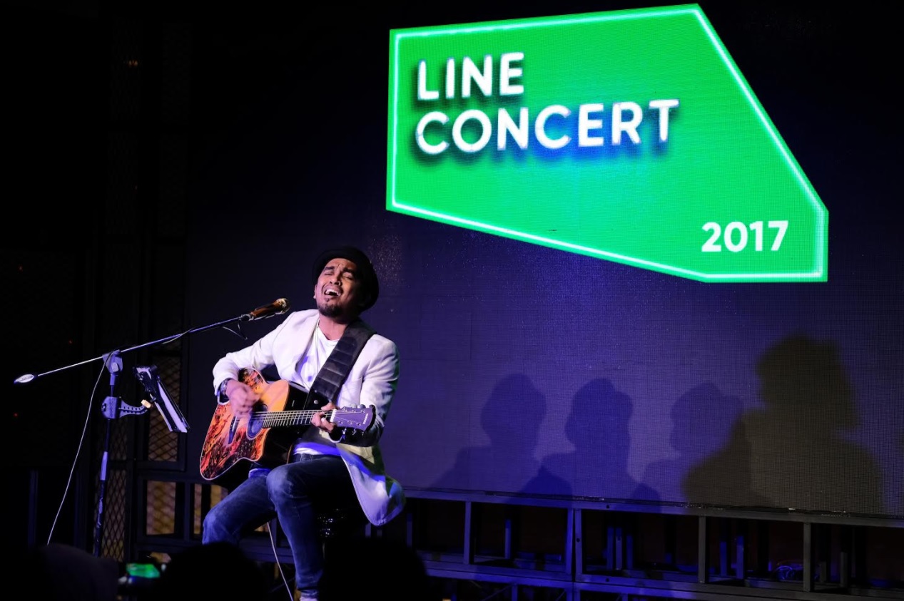 Glenn Fredly memeriahkan suasana acara peluncuran LINE Concert beberapa waktu lalu di Jakarta. (Foto: Istimewa)