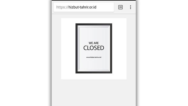 Situs HTI diblokir.