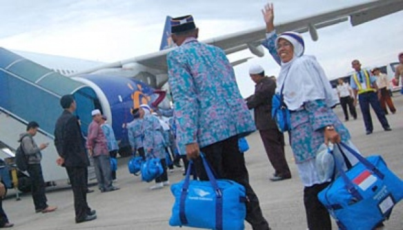 Jamaah calon haji siap berangkat 