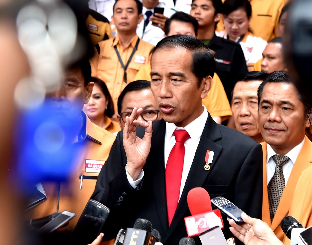 Presiden Joko Widodo menghadiri Rapat Pimpinan Nasional ke-1 Partai Hanura 2017 di Kuta, Bali, Jumat, (4/8). (Foto: Biro Pers/Setpres) 