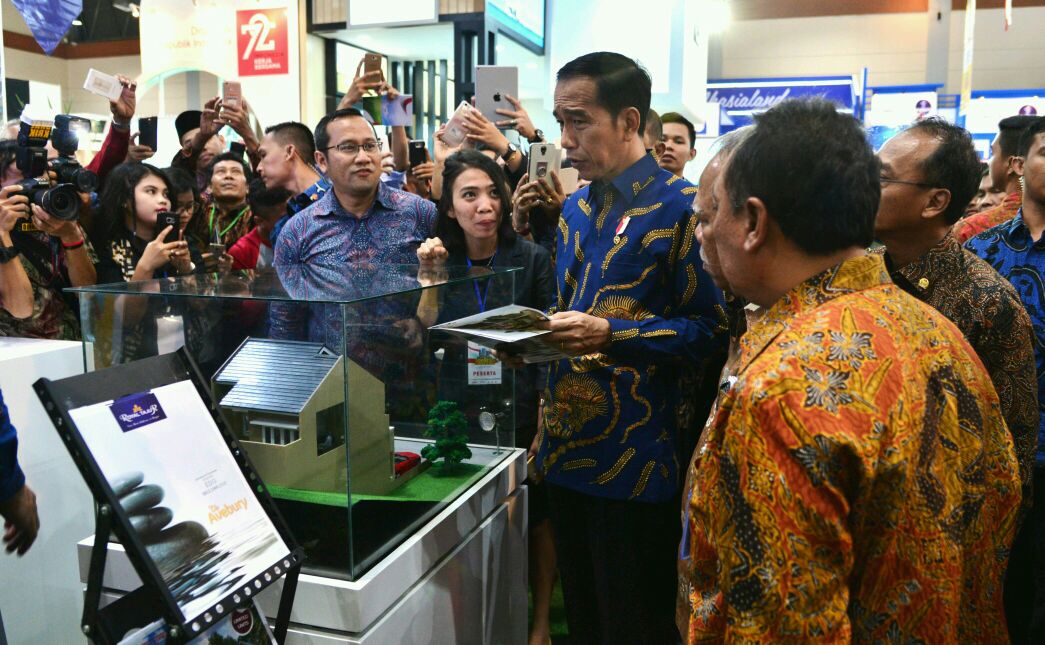 Presiden Joko Widodo meresmikan Pembukaan Pameran Indonesia Properti Expo Tahun 2017 di Jakarta Convention Center, Jakarta Pusat, Jumat (11/8). (Foto: Biro Pers/Setpres)