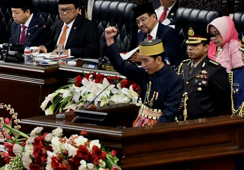 Pidato Kenegaraan Presiden, Rabu (16/8). (Foto: Setkab)