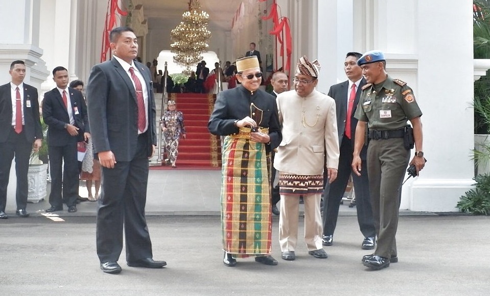 Bj Habibie hadir di Istana Negara untuk mengikuti Upacara Kemerdekaan RI, di Istana Negara, Jakarta, Rabu (17/8). (Foto Istimewa)