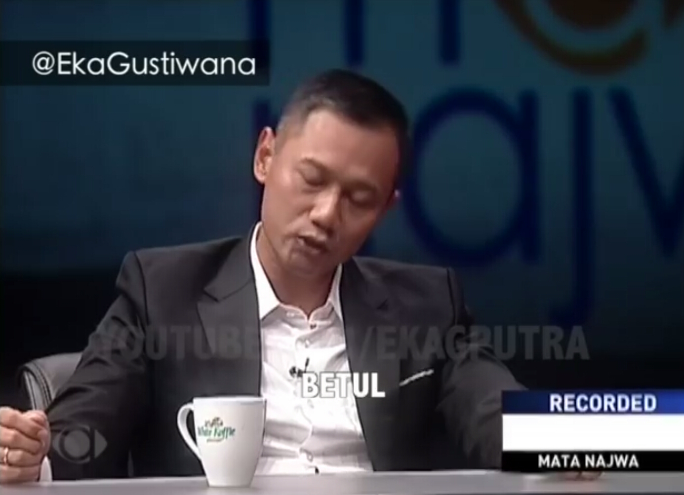 Agus Harimurti Yudhoyono pada video viral speech composing ciptaan Eka Gustiwana. (Foto: Youtube)