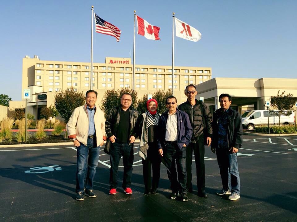 Keterangan foto: (dari kiri) Joko Supriyono, Tofan Mahdi, Mona Surya, dan Fadhil Hasan di Buffalo, New York State, USA.