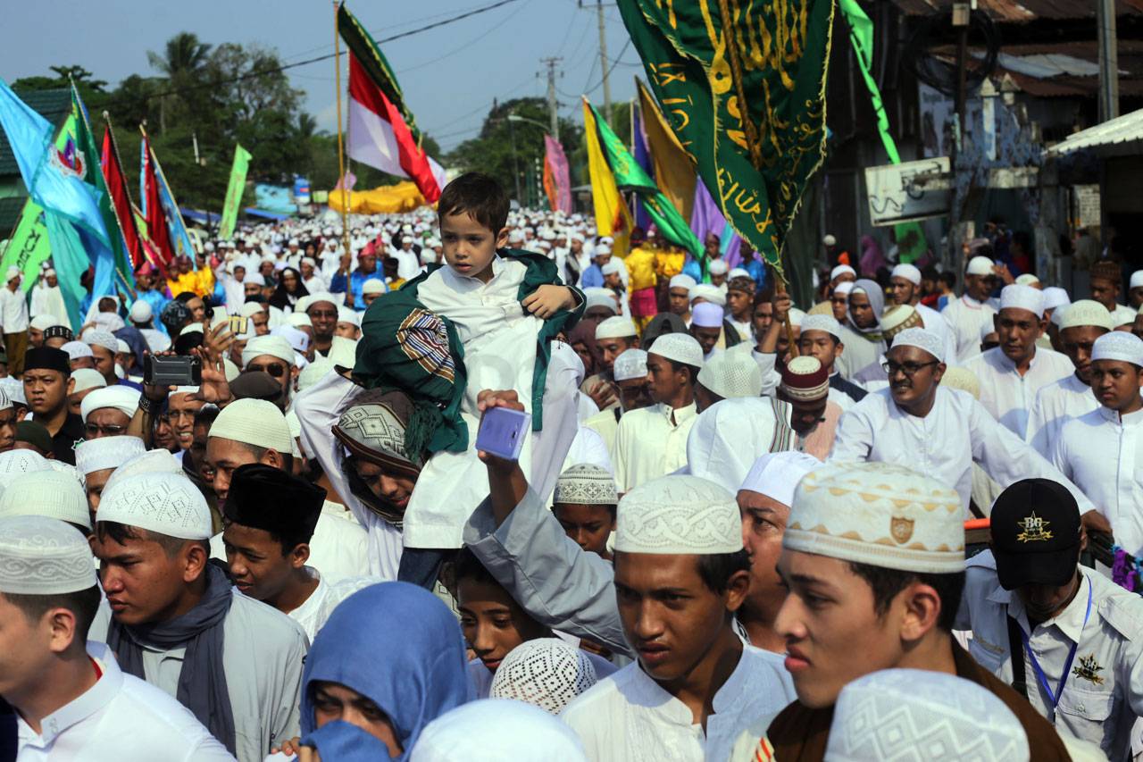 AKSI: Serangkaian aksi di Jakarta, mencitrakan Islam yang kurang ramah. (foto: dok ngopibareng.id)