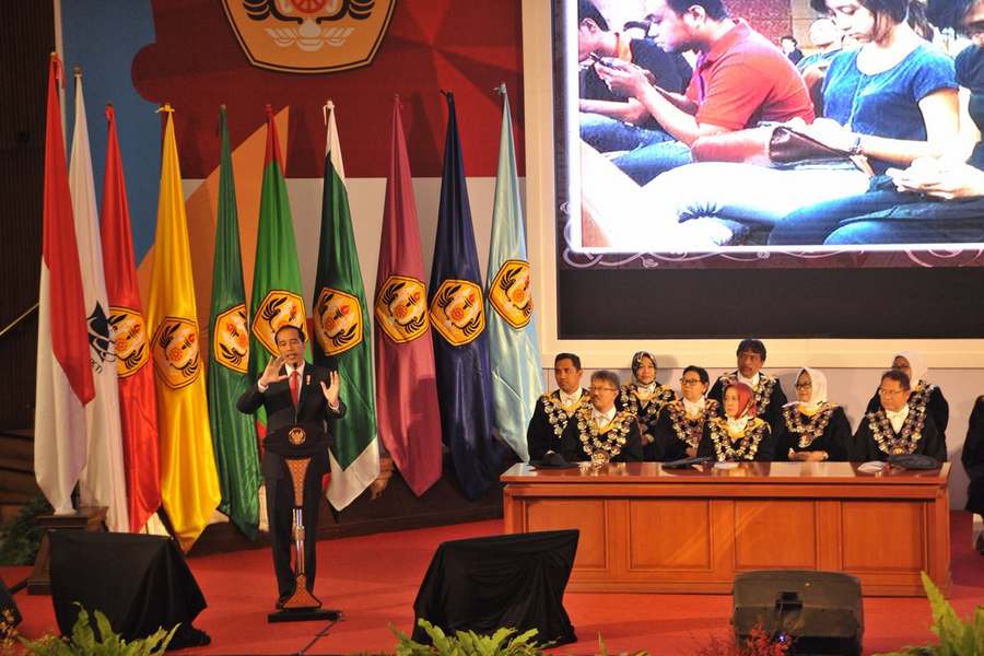 Inspirasi out of the box Presiden Joko Widodo di Kampus Unpad, Bandung. foto:istimewa