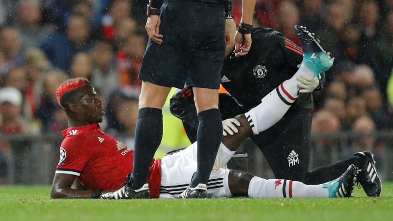 Paul Pogba alami cidera hamstring pada laga melawan Basel di Liga Champions pada Selasa kemarin.