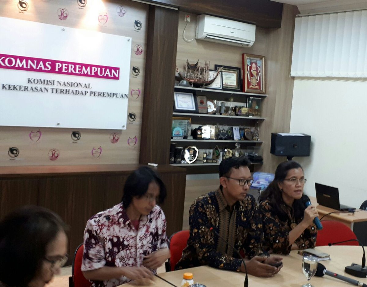 Konferensi pers di Komnas Perempuan, Menteng, Jakarta, Senin, 18 September 2017. (Foto: Istimewa)