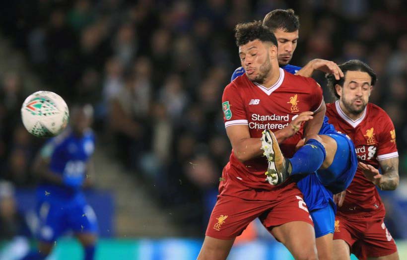 Bermain 90 menit, Chamberlain tak bisa meloloskan Liverpool dari persaingan Piala Liga Inggris setelah kalah dari Leicester 0-2, dini hari tadi. 
