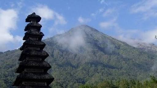 Kondisi Gunung Agung. Foto : Antara