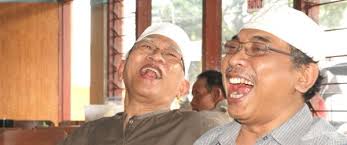 Gus Yahya C Staquf (kanan) bersama Gus Mus.