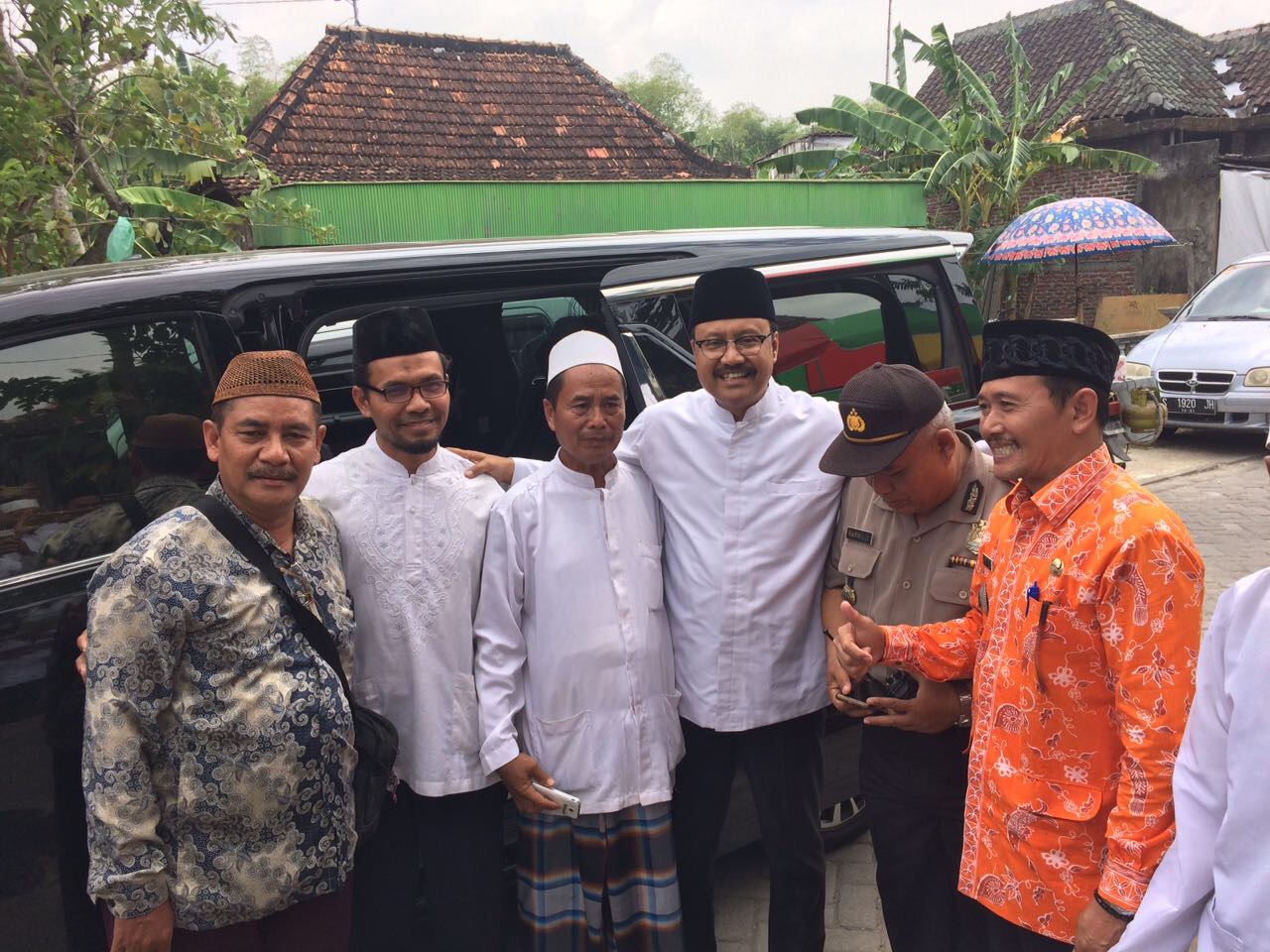 Wagub Jatim Saifullah Yusuf saat tiba di peringatan Tahun Baru Hijriah, Selasa (26/9/2017). Foto Biro Humas Pemprov Jatim