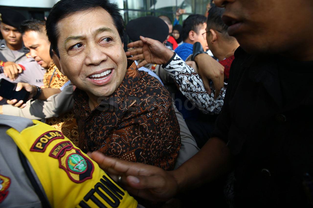 Tersangka korupsi pengadaan e-KTP, Setya Novanto. (Foto: Sindo)