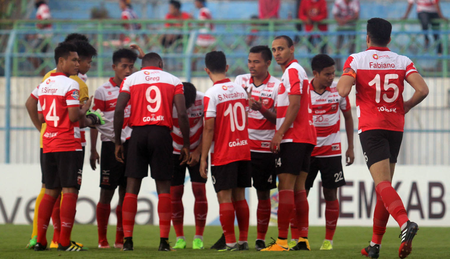 Madura United termasuk salah satu dari 15 klub yang ikut mengancam mogok tanding. foto:ngopibareng/tom