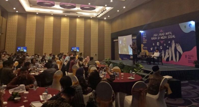  Forum Dialog dan Literasi Media, dengan tema Jaga Jagat Maya, Rukun di Media Sosial. (Foto: okezone)