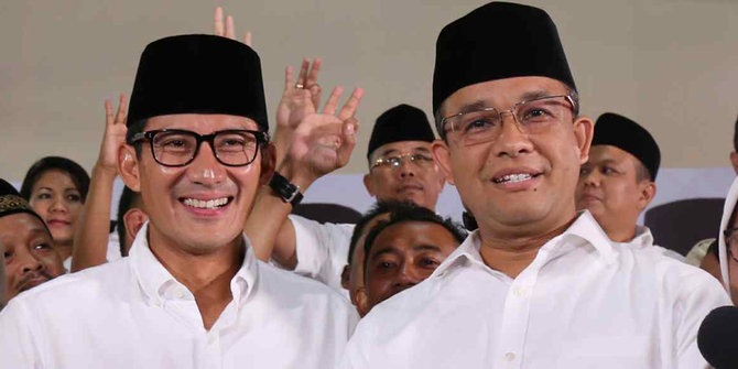 (dari kiri) Sandiaga Uno dan Anies Baswedan. Foto : Istimewa