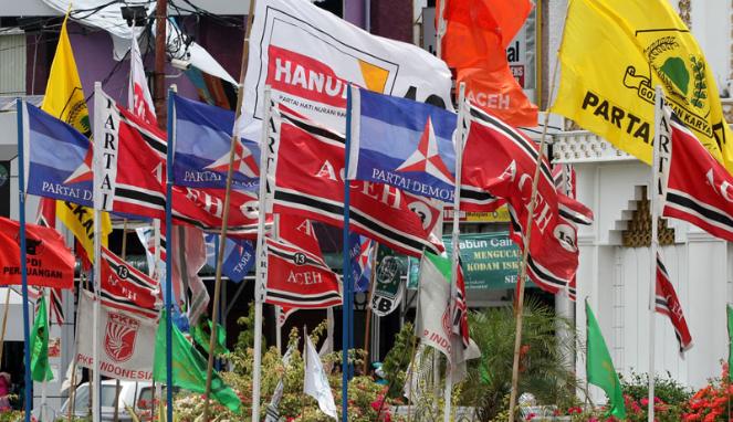 Ilustrasi bendera partai politik. Foto : Istimewa