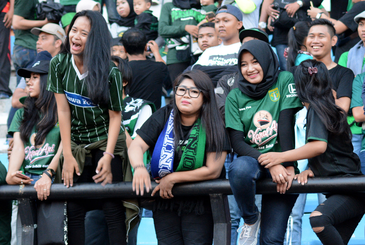 Suporter Persebaya Surabaya, Bonita. (foto: Ngopibareng.id)