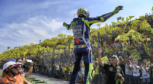 Pebalap Movistar Yamaha, Valentino Rossi.