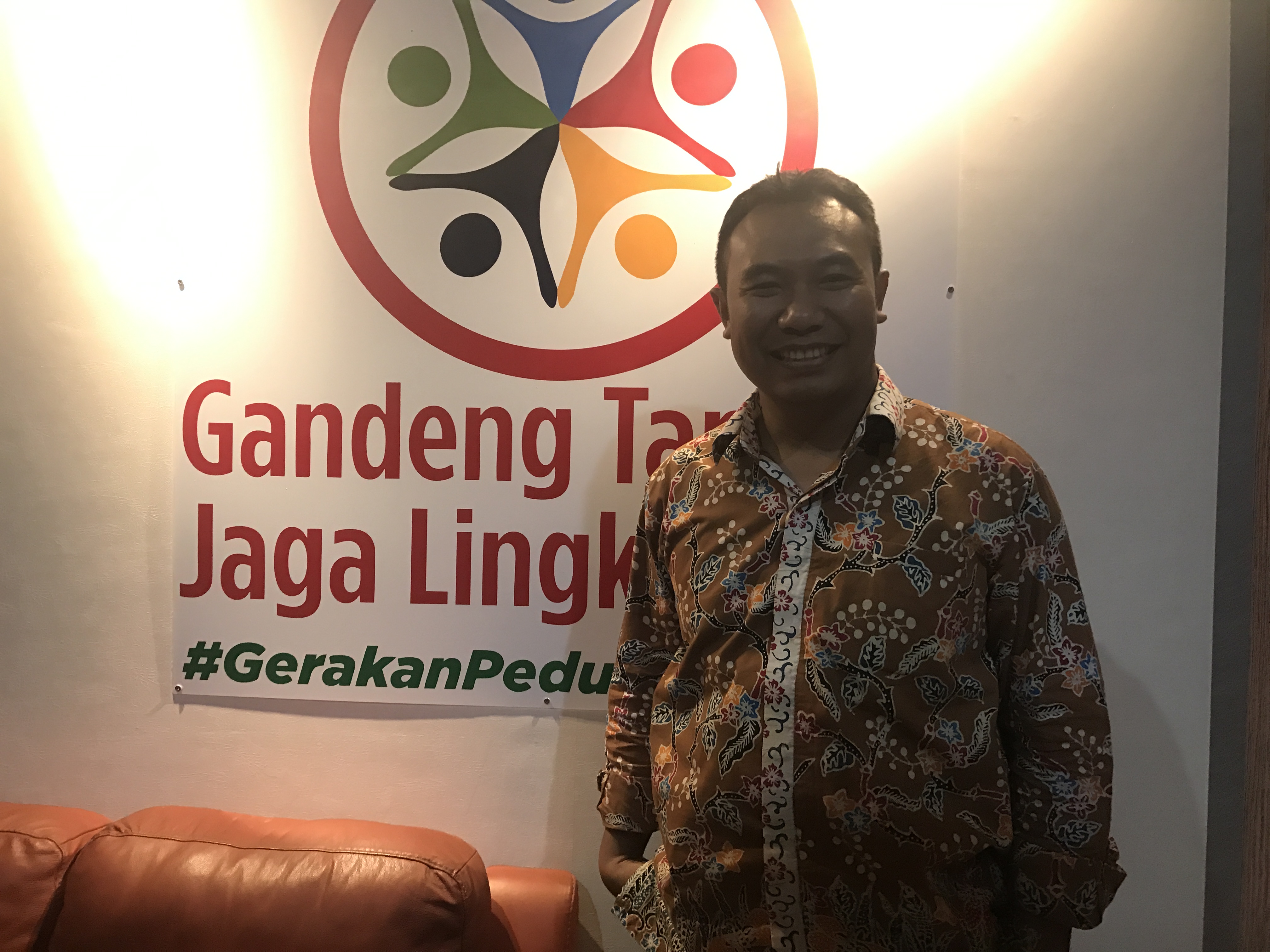 Sigit Pamungkas ketika berada di kantor redaksi ngopibareng.id