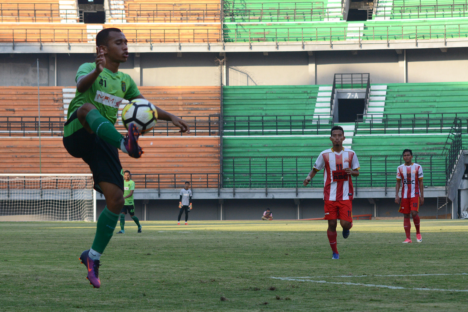 Penyerang Persebaya, Irfan Jaya. (foto: hrs/ngopibareng.id)