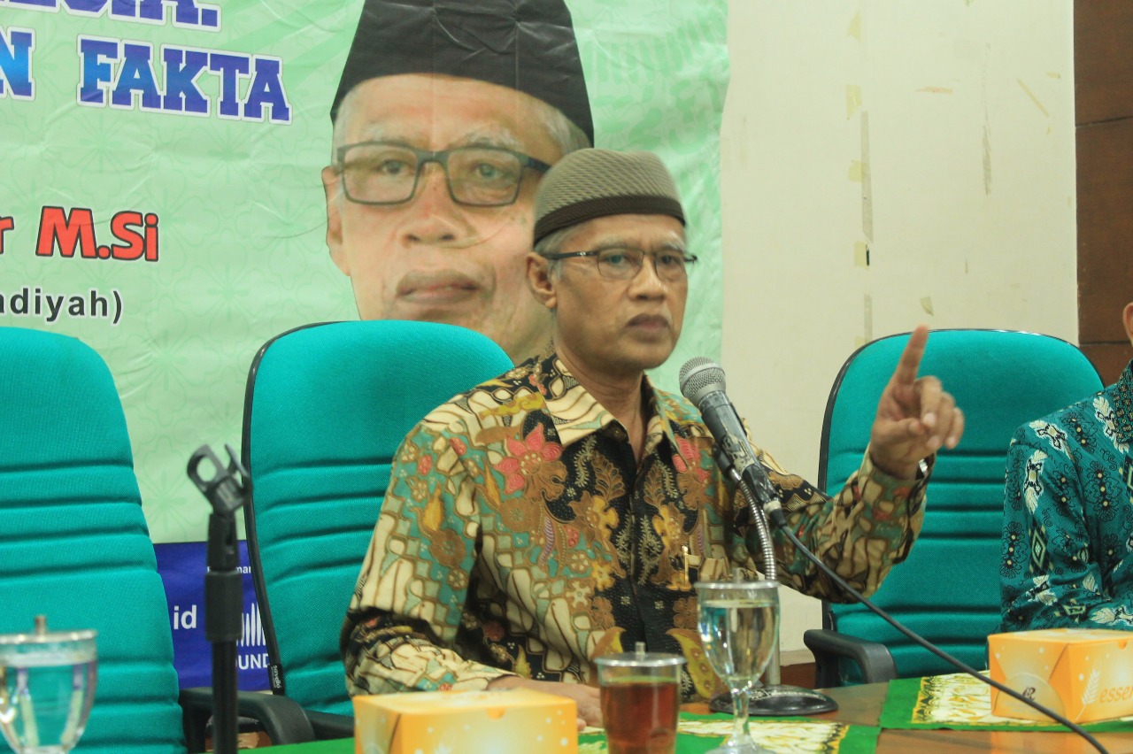 MASA DEPAN: Haedar Nashir ketika memberikan sambutan. (foto: ist)